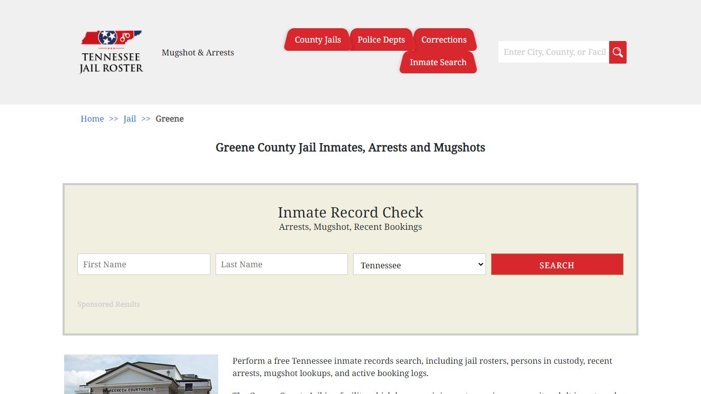Greene County Jail Inmates, Arrests and Mugshots - Jail Roster Search